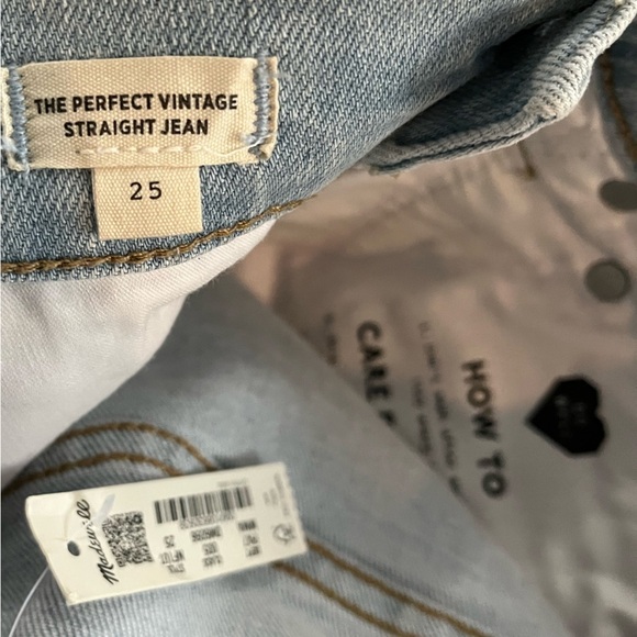 NWT Madewell The Perfect Vintage Straight Jean in Mosedale Wash - Picture 11 of 12